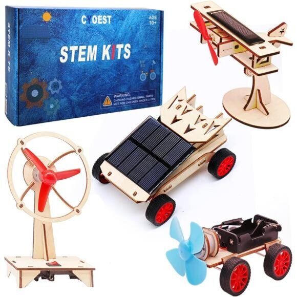 Kids STEM Science Kits Solar Power & Electric‎ Engineering Kit Toys Gifts - Picture 1 of 6